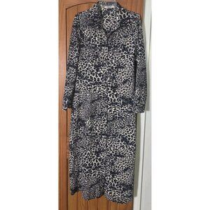 Cherry Koko Cheetah Print Long Sleeve Dress Medium.HL191